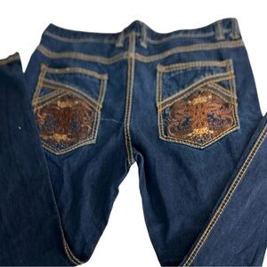 Royal Prestige Men’s Dark Wash Jeans Size 38x34 Streetwear Preppy Casual Logo